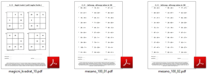 Matematika za 2 razred osnovne sole vaje